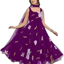 Women's Georgette Floral Printed Sleeveless Dress – Elegant Summer Wear_Bhaktii_17-image-51