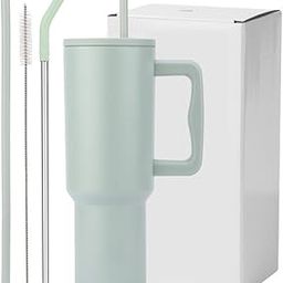 CYNVEXA Tumbler with lid and Straw 1200ML Cup Stainless Steel Vacuum Insulated Tumbler for Water, Iced Tea or Coffee 1.2L Office Gym Travelling (Pista)-32