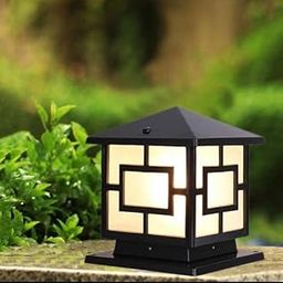 ATHASU DECOR Gate Light | Aluminium Casting Waterproof Gate Lamp with E27 Holder | Antique Black Design for Home and Garden | Pack of 1-picture-28