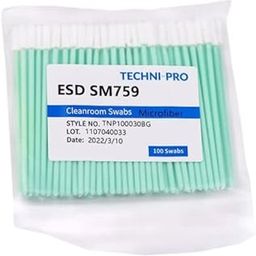 Techni-Pro TNP100030BG - MSWB759 Cleanroom ESD Micro Polyester Knit Swab, Static Dissipative Poly Hdl, 100/Bg-image-28