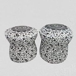 Krishna Decorative Mudda Cover Set of 2, Speckled Grey-image-13