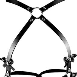 Women Garter Belt Leg Thigh Suspenders Waist Body Harness Pu Leather Strap-image-44