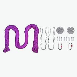 Aerial Yoga Hammock Set, Swing for Inversion Exercise and Antigravity Yoga/Flying Yoga, Improve flexibility & core strength (Purple)-image-50