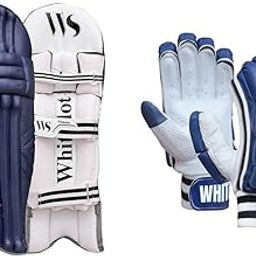 Whitedot Sports Combo Dot 2.1 Navy Blue Cricket Batting and Leather Batting Gloves, Suitable for Men/Adult/Large, Left Hand-image-27