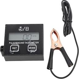 Lawnmower Pulse Engine Tachometer, Digital Chainsaw Tachometer Small LCD Display Speedometer 30000RPM for Lawnmower ATV Tractor for, Tachometers-image-43