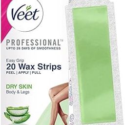 Veet Instant Waxing Kit for Dry Skin, (20 strips) | Cold Gel Wax Hair Removal for Women | Upto 28 Days of Smoothness | No Wax Heater or Wax Beans Required-22