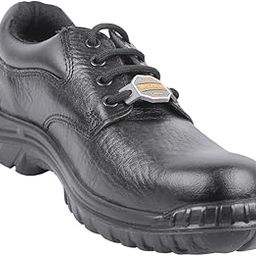 Hillson Argo Black Steel Toe ISI and CE Certified Protective Safety Footwear with 200J Toe Cap (Steel Toe, 10) Black-picture-28