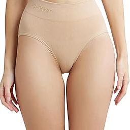 SH02 Women's Mid Waist Cotton Rich Elastane Stretch Seamfree Bikini Shapewear-image-3