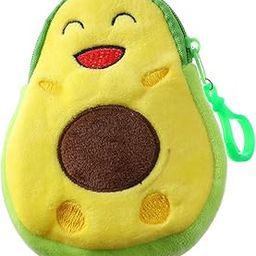 Cute Kawaii Avocado Plush Coin Purse Schoolbag Pendant Hanging Decor Yellow-image-79