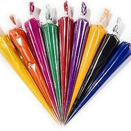 Ditya Crafts Multicolor Ceramic Cones Fabric Glue Cone (Liquid Paste) for Arts & Crafts and Decorative Purposes, Pack of 10 Cones Plain Color Concentrate-picture-4