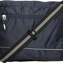 zadinga Canvas Sling Cross Body Travel Office Business Satchel Messenger One Side Shoulder Bag for Men & Women (Navy Blue)-picture-11