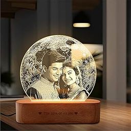 ZOCI VOCI Personalized Acrylic LED Lamp – Romantic Gift for Valentine’s Day, Personalized Gifts for Couples (Moonlit Love, Lamp Only)-image-28