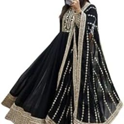 Quteanza Fashion Women Embrodary Anarkali Gown with duppata Set-12