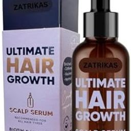 ZATRIKAS Ultimate Hair Growth Serum for Natural Hair Regrowth & Thickening - Anti Thinning & Hair Loss Treatment for Women - Rapid Hair Growth Products - Scalp Oil Alternative-image-8