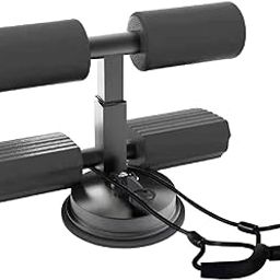 CALANDIS® Sit up Assist Bar with Strong Suction Cup Assistant Device Fitness Situp Aid Black with Rope | 1 Sit up Bar-9