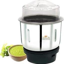 Mixer Grinder Chutney Jar, 300ml, suitable for Bajaj, Havells, Crompton, Lifelong, Usha, Sumeet, Singer, Sunflame and others LIFE FARM ORGANICS-image-75