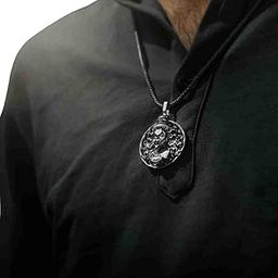 Giftoclub Silver Plated Hanuman Pendant Lord Bajrang Bali Locket for Men-image-14