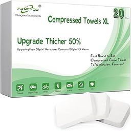 Compressed Disposable Face Towel Large,Soft Facial Cleansing Cloths Towelettes,Thicken Washcloth Compact Portable Wash Cotton Wipes Tablets for Beauty Salon,Personal Care,Travel(20PCS Green)-image-35