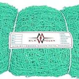 Elk Power GRN-20X10 Cricket Net – 20x10 Ft Heavy-Duty Green Nylon Practice Net | UV Resistant & Weatherproof Outdoor Training Net for Cricket Practice | Tearproof Sports Net for Grounds & Backyards-image-45