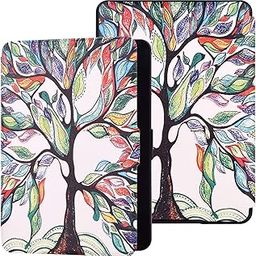 Slimshell Case Cover for All-New Kindle Paperwhite (11th Generation-2021, 6.8 inch) or Kindle Paperwhite Signature Edition, Smart Shell Cover with Auto Sleep/Wake - Trees-picture-0