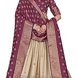 Women's Navaratri Trending Designeer Tussar Silk Lehenga Choli Set With Dupatta And Blouse-picture-4