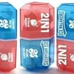 Ice Breakers Sugar Free 2in1 Refresh Your Mouth With Strawberry and Blueberry Mints are the Only Mints With Flavour Crystals 5 X 10g Pocket Pack-picture-7