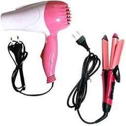 OCTOPUS PRIME Professional 2-In-1 Hair Straightener & Curler NH-2009 and 1000W Foldable Hairdryer Multicolor (Combo of 2)-image-32