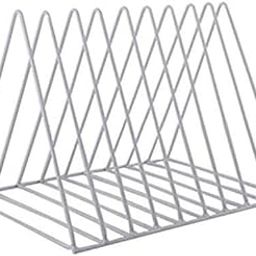 HARI KRISHNA Triangle Magazine Rack Desktop Iron Book Record Holder Storage Organizer Bookshelf for Home School Office Decor-image-64