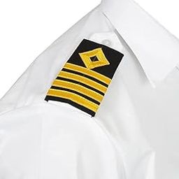 Merchant Navy Captain Soft Epaulettes – Premium Shoulder Rank Epaulettes for Uniform – 4 Stripes with Gold Thread – Professional Navy Officer Accessory – Unisex, Standard Size-image-10