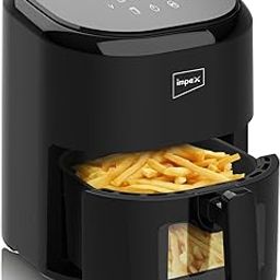 Impex Air Fryer 10 in 1 Air Fryer For Home 1200 W Oil-free Cooking 4.5 L Instant Electric Air Fryer for Home (Black, 4.5L)-10