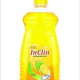 InClin Dishwash Liquid Gel, Kitchen Cleaner, Utensil Cleaner Liquid, Lift Off Action With Enzyme Technology, Removes Grease & Oil, Lemon Citrus Fragrance 500-ML-image-56