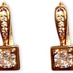 Fancy Gold-tone Crystal Hoop Earrings with Classic Round Endless Small Hoops Design, Stylish Bali Earrings| Trendy Versatile Jewellery for Women and Girls-image-67