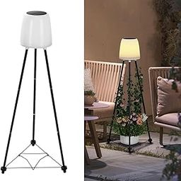 hardoll Solar Bollard Light with Plant Stand Warm White + RGB & Plant Growth Light Waterproof Solar Outdoor Garden Yard Decor Light (Pack of 1)-image-14