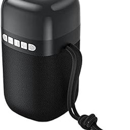 Outdoor Portable Speaker Bluetooth FM Cool Lights TF Card Black-picture-12