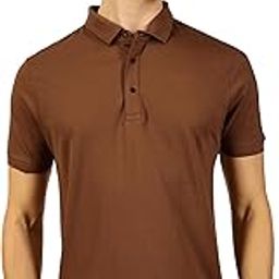 Men's | Solid | Half Sleeve | Regular Fit | 100% Cotton | Polo Collar | Button Closer | Casual Tshirt-image-35