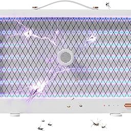 Mosquito Killer Lamp_Electric Mosquito Killer Lamp Mosquito Zapper Insect Fly Killer Machine for Fly Catcher for Home, Hotels & Offices Insect Control hx0.1 (White)-picture-25