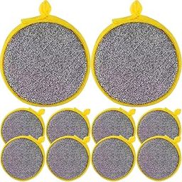Cabilock 20pcs Double-Sided Kitchen Scrub Sponges for Effortless Dishwashing Nonstick Cleaning Pads for Home Use and Ergonomic Design for Kitchen and Bathroom Cleaning-image-58
