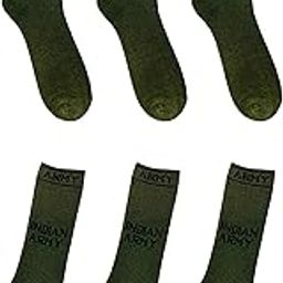 Men's Army Organic Cotton Full Length Socks (Pack of 6 Pairs)-image-43
