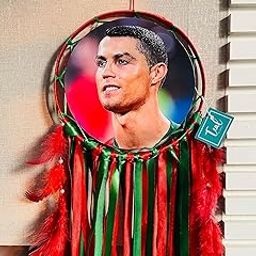 Teal by Tanvi Cristiano Ronaldo Dreamcatcher - Football Fan Decor, Handmade Wall Hanging for Bedroom/Living Room - Gifts-image-1