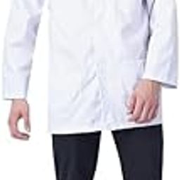 Jannat Unisex 260 gsm Terri Cotton Lab Coat (JI1-6_White_M)-52