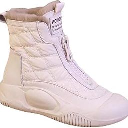 Womens Winter Snow Boots Booties Keep Warm Shoes for Trekking Hiking Outdoor Beige EU 39-image-55