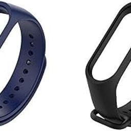 Liddu Wristband Band Straps for Xiaomi Original Mi 3 & Mi 4 Bands (Combo Pack, Pack of 2) (Navy Blue, Black, Xiaomi Mi Band 4 Original)-17