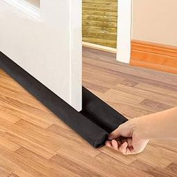 Door Draft Stopper Under Door Seal, 39 inch Length, (Pack of 5), Brown, Twin-Tube Design-image-92