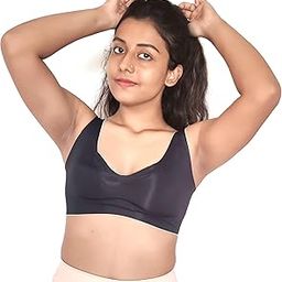 Free Size Sports Bra for Women/Girl's. Removable Pads - Light Weight, Soft & Stretchable (Fits 28 to 34B)-picture-47