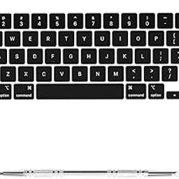 Soonjet Replacement US Keyboard Keycaps Key Caps for MacBook Pro 13 inch M2 M1 A2338 A2289 A2251, for MacBook Pro 16 inch A2141 Old Version, Full Keycap with Removal Tool-26
