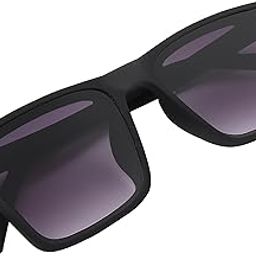 UV Protection Square Flat Lens Matte Frame Sunglasses for Men & Women-image-12