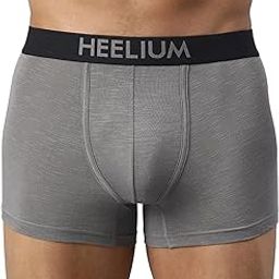 Bamboo Underwear For Men (Trunk)|3X Softer Than Cotton & Odour Free|Stretchy Fabric & Durable Waistband, Grey, Large-image-62