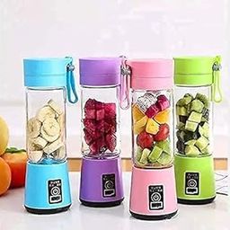 6 Blade Smoothie Maker & Portable Electric USB Juice Maker Juicer Bottle Blender Mixer, Rechargeable Bottle & Portable Fruit Blender Maker Mixer for Home (Small)-image-26