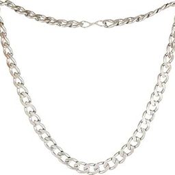 Silver Plated Man Chain Stylish Boy's, Gent's and Men's Chain Looking Stylish Elegant Neck Chain-image-96