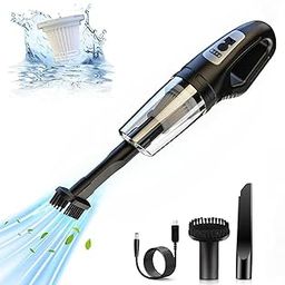 Oblivion Wireless Cordless Mini Car Vacuum Cleaner 2 in 1 | Portable Vacuum for Home and Office | Powerful Suction | Lightweight Design | Multiple Attachments | Aluminium Bled Fan-image-46